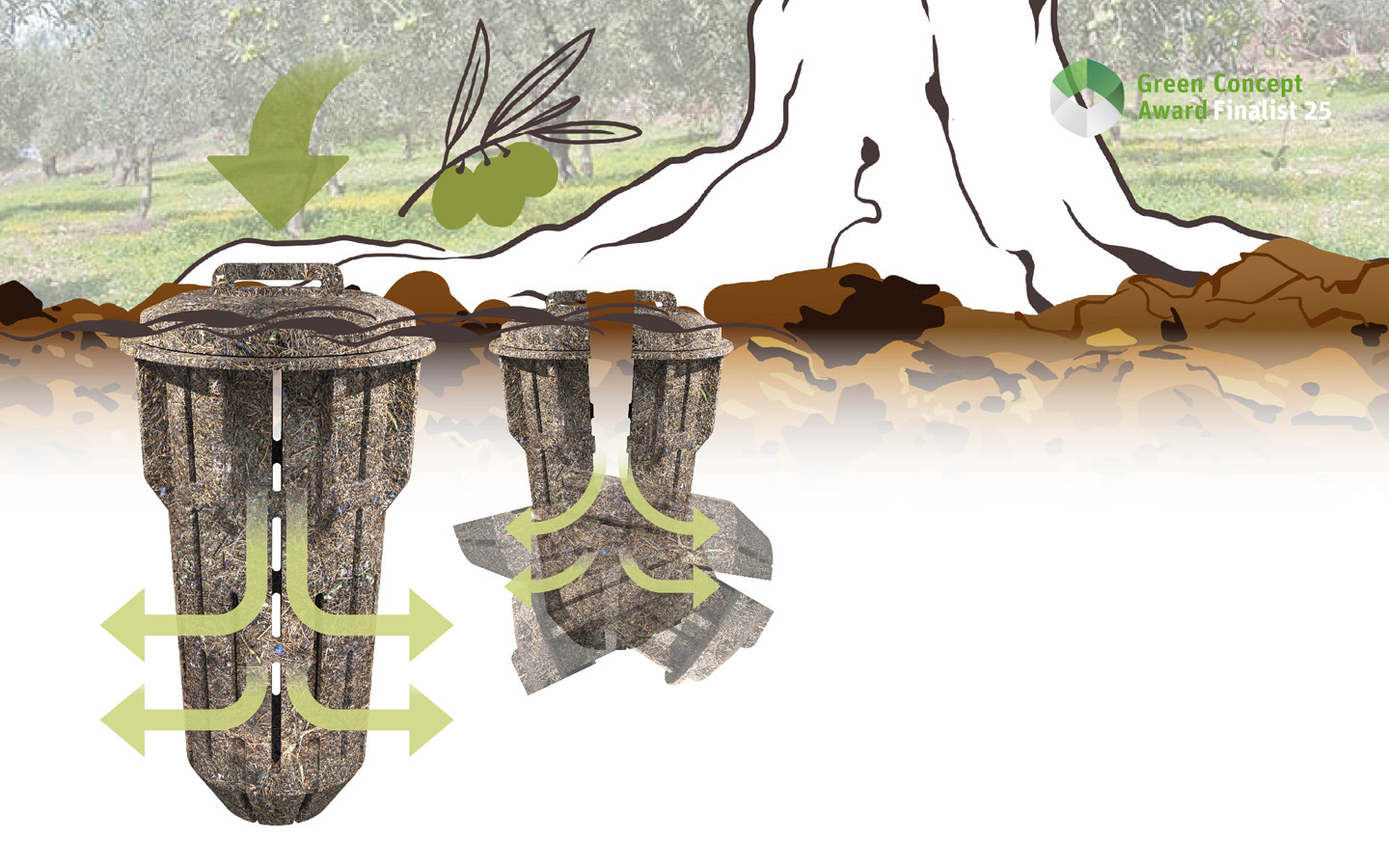 Mycelial Composting Tube