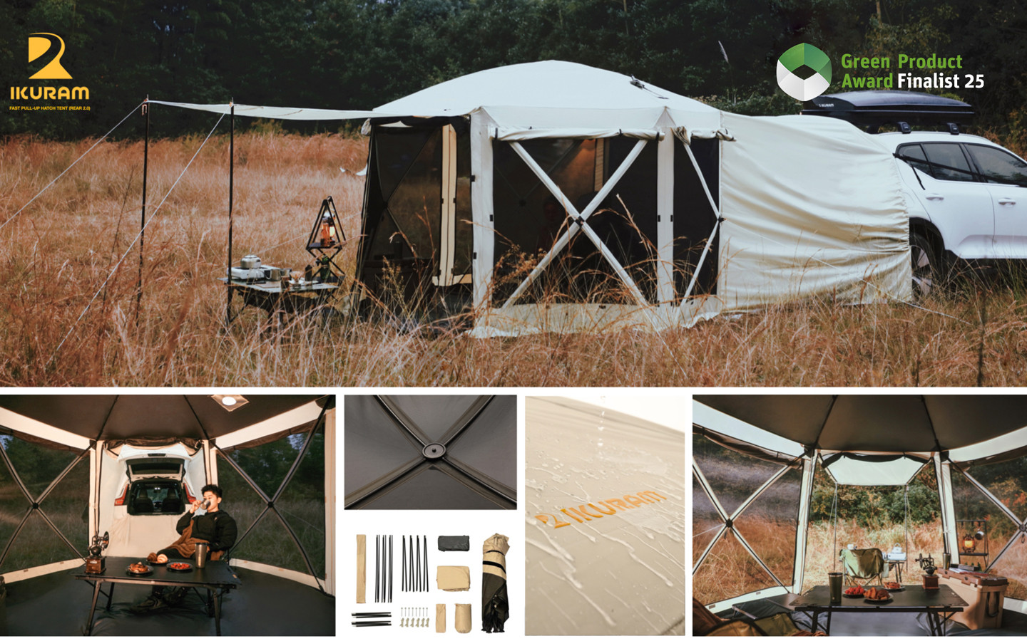 FAST PULL-UP HATCH TENT